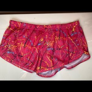 Pink Color Splat Shorts